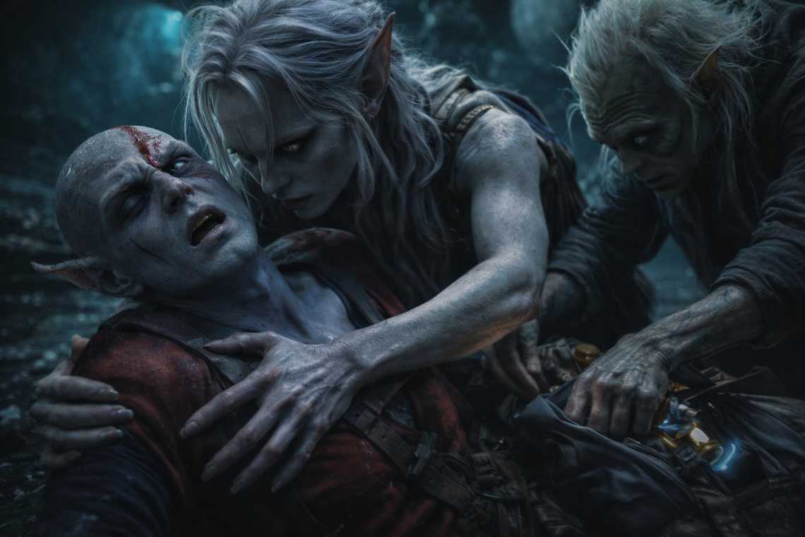 Drusniel catches him