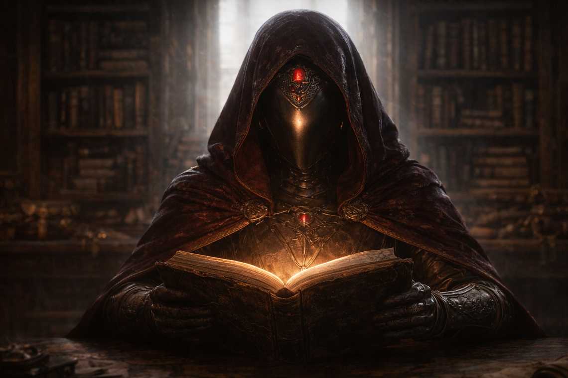 Sage reads about gods