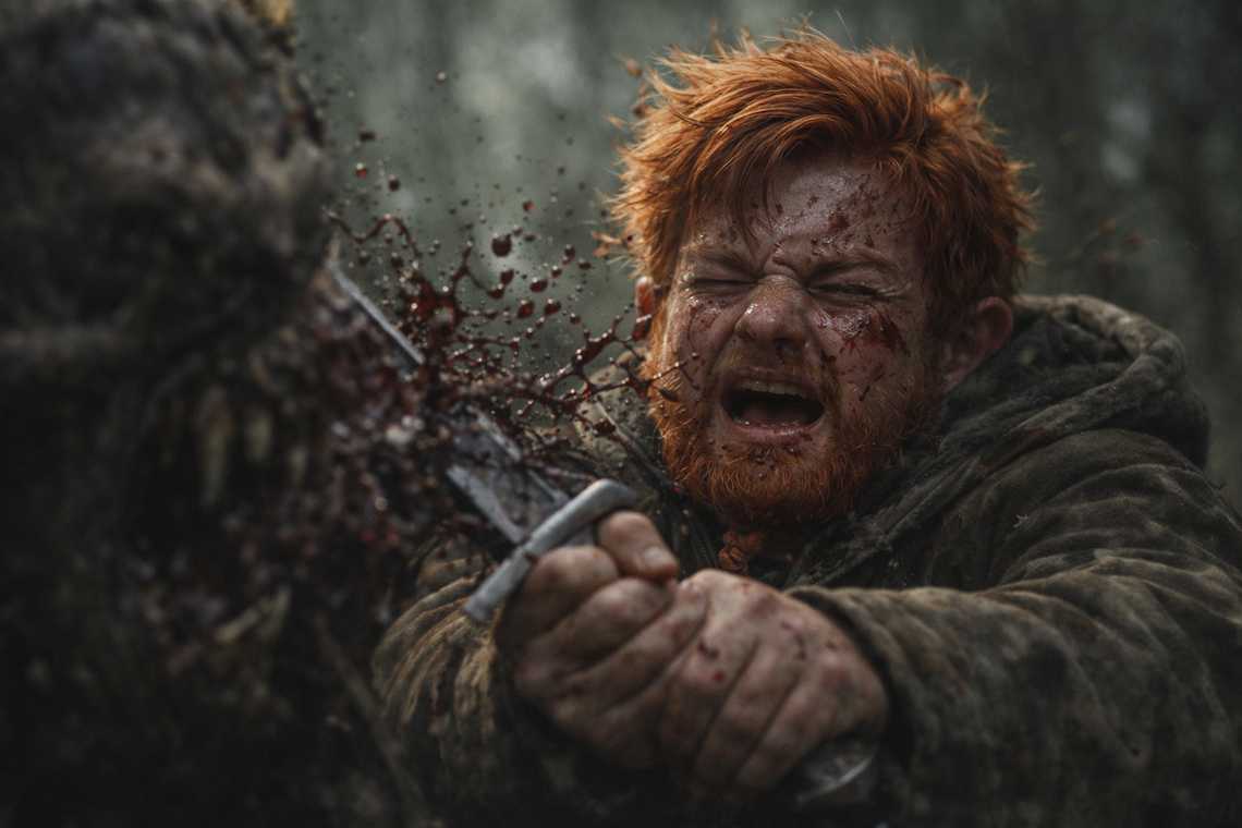 The moment Balin swings his sword for the first time