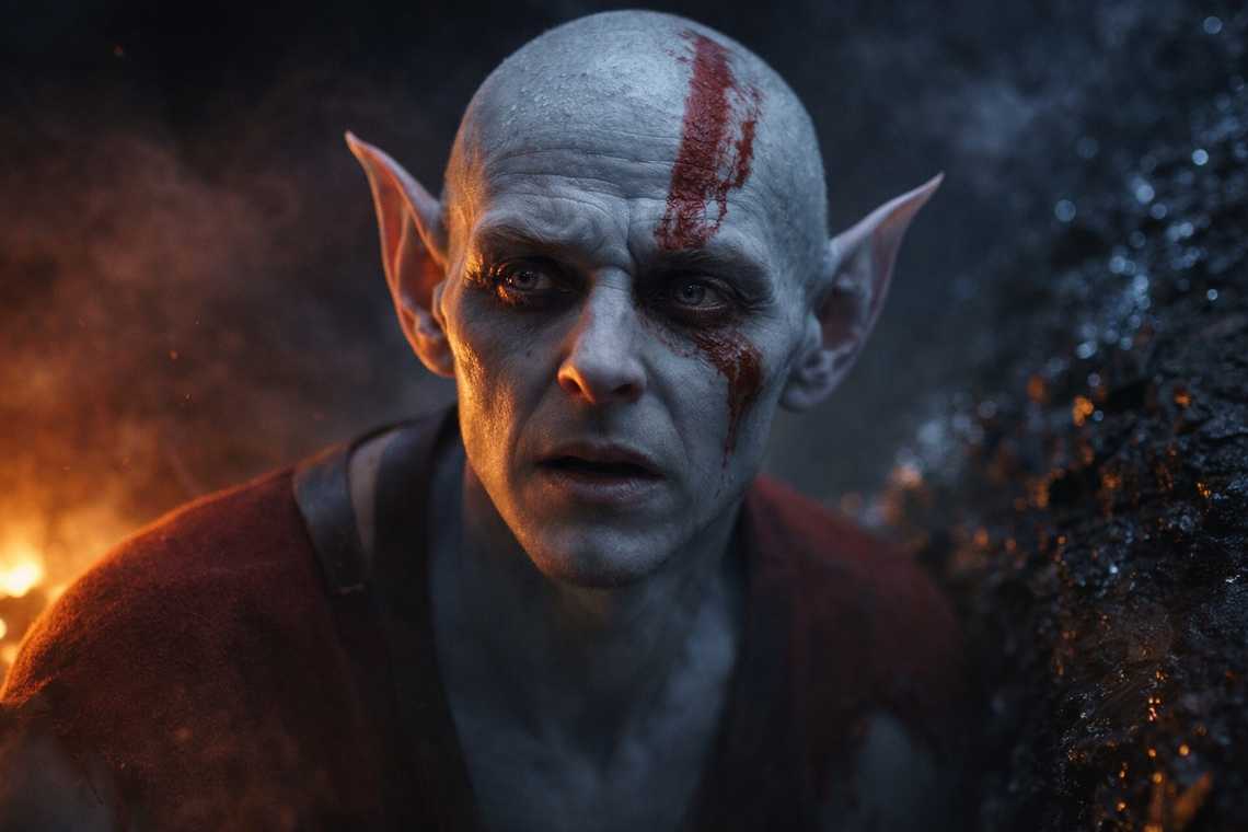 Elion's eyes distant and unfocused, seeing something beyond