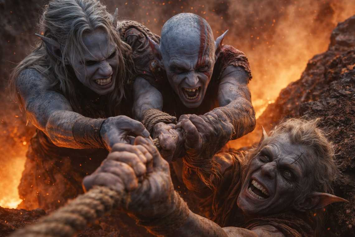 The group pulls Srietz to safety