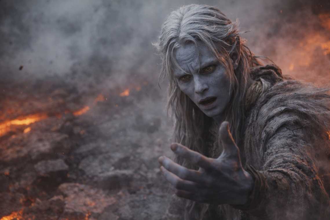 Drusniel reaching for the Voice