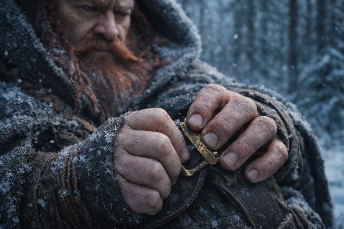 Dulint fidgeting with his pack strap clasp, unable to keep still