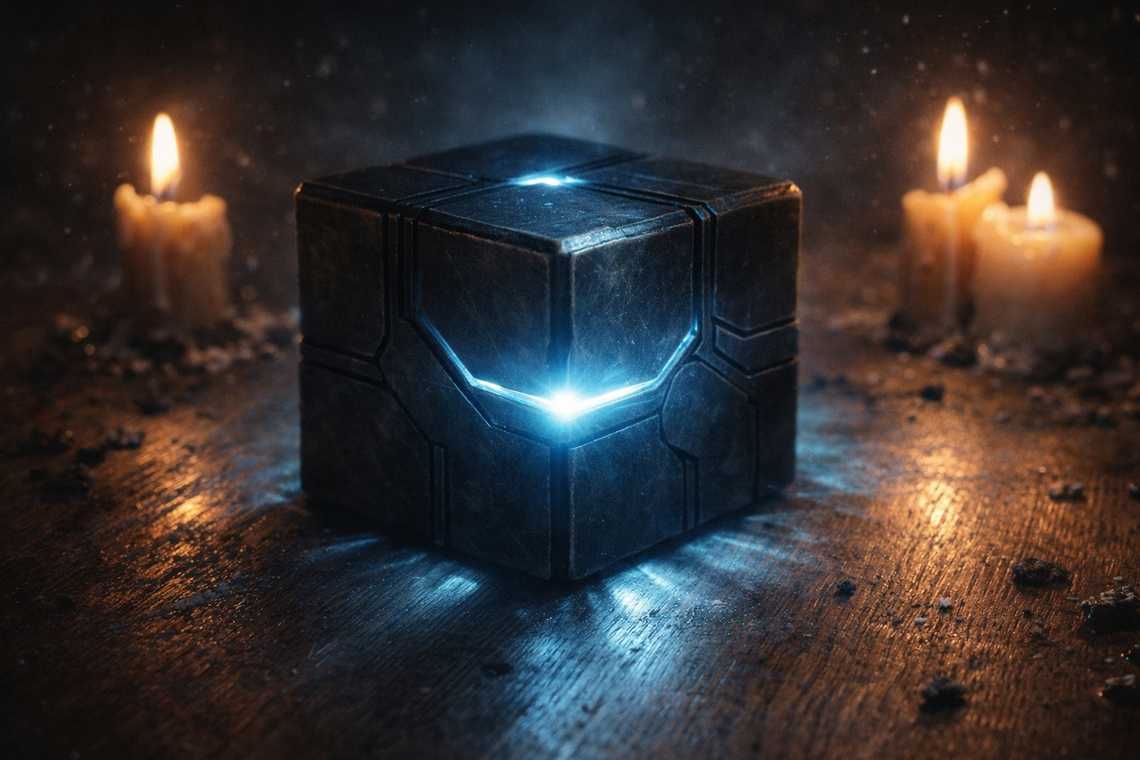 The Beacon pulsing ominously on the table