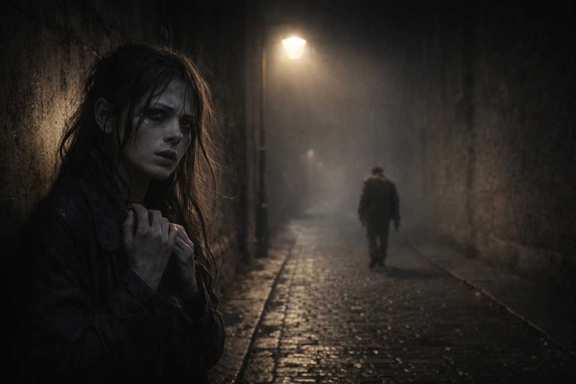 The beggar wanders off