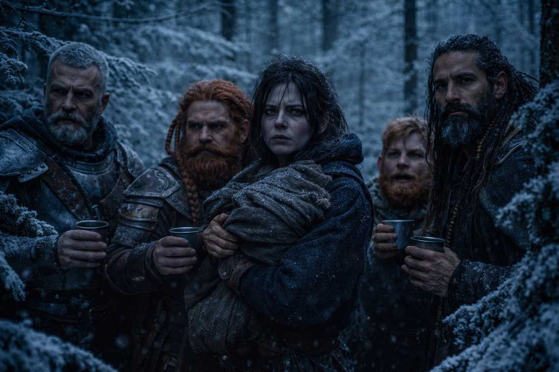 Professional restraint — retrieval team in the forest