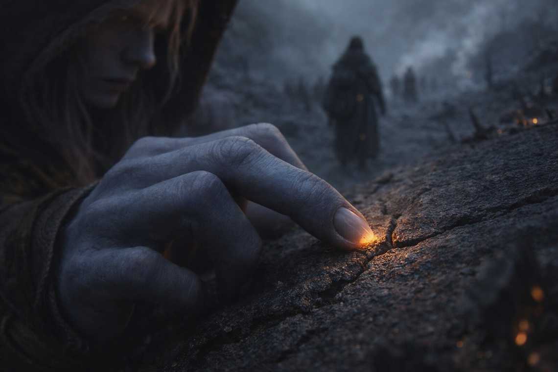 Talryn observing from a distance