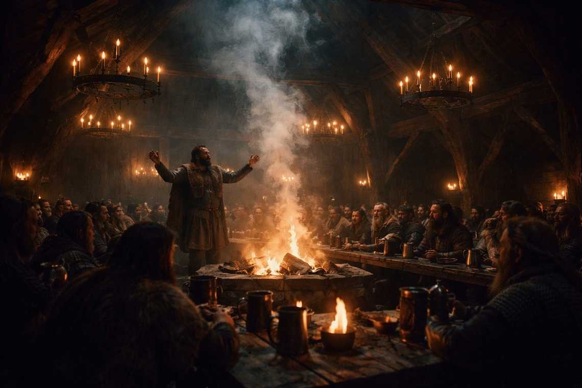 Skalds singing of the Jotun