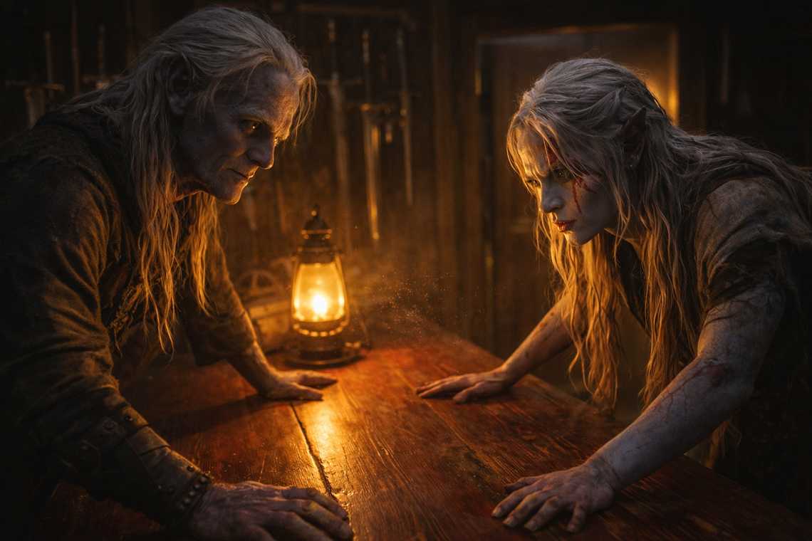 Father's study with trophies from three generations