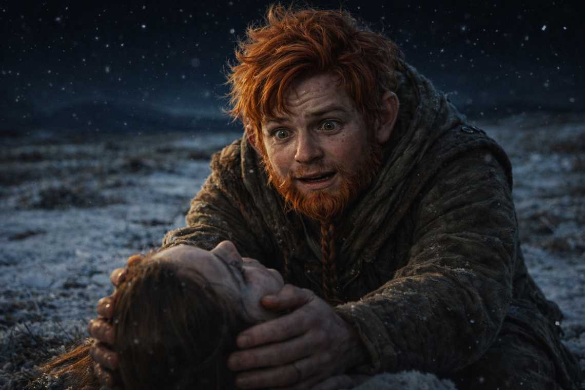 Balin catches Maris as she comes back from the vision